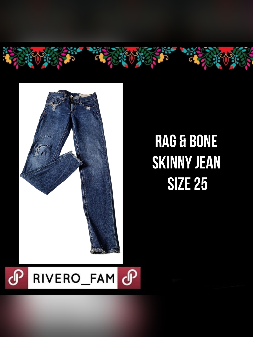 RAG & BONE | SKINNY JEAN | SIZE 25